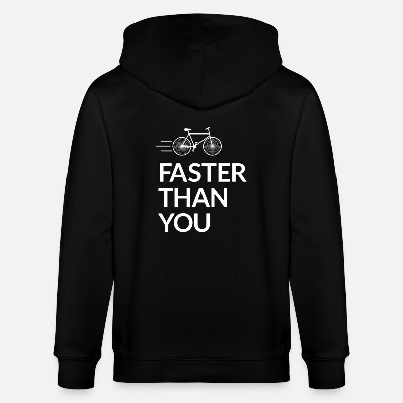 Faster than you - Veste à capuche bio CULTIVATOR Stanley/Stella Unisexe - noir