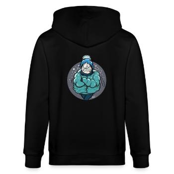 Femme gelée - Veste à capuche bio CULTIVATOR Stanley/Stella Unisexe - noir - Dos - Anna (173cm)