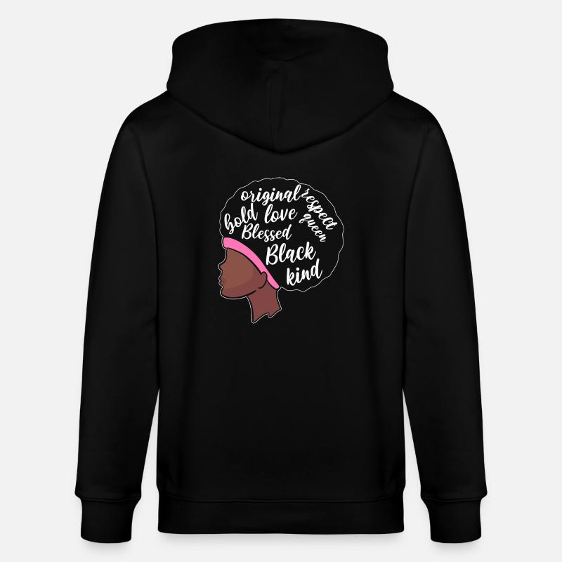 Mobbing - Stanley/Stella Unisex Bio-Kapuzenjacke CULTIVATOR - Schwarz