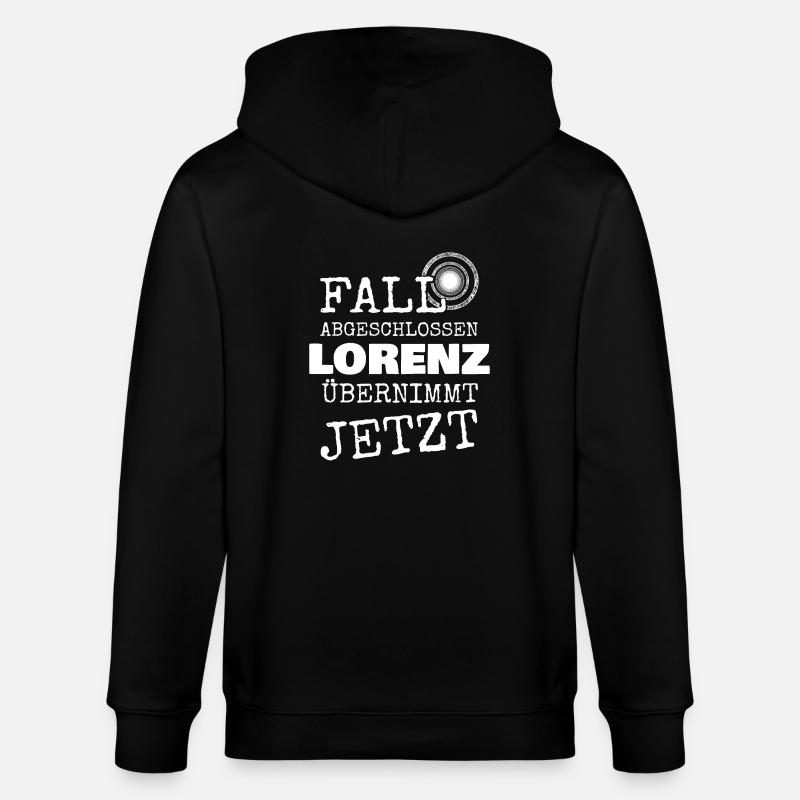 Prénom Lorenz - Veste à capuche bio CULTIVATOR Stanley/Stella Unisexe - noir