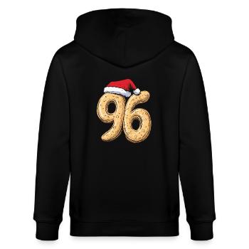 Biscuit de Noël à 96 chiffres - Veste à capuche bio CULTIVATOR Stanley/Stella Unisexe - noir - Dos - Anna (173cm)