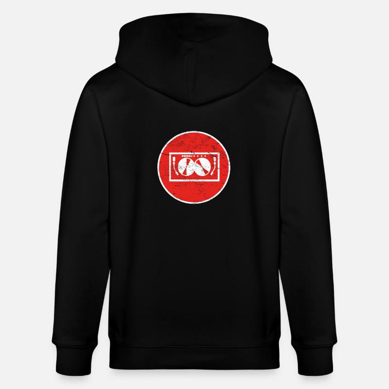 Gift TECHNO DJ ELECTRO - Stanley/Stella CULTIVATOR  Unisex Organic Hooded Jacket - black