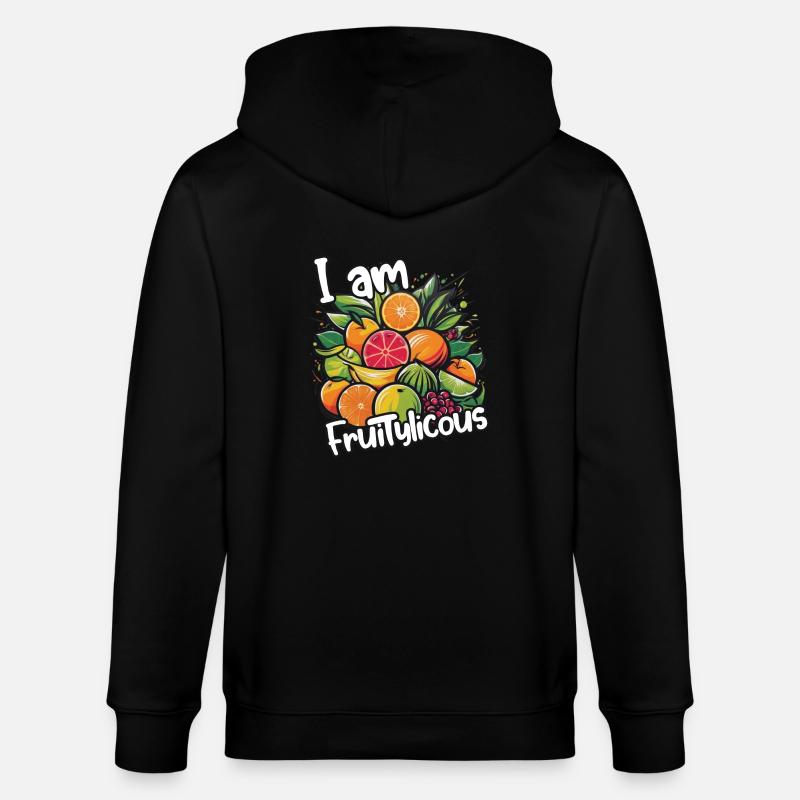 Fruity Licious: A Fruity Statement - Stanley/Stella Unisex Bio-Kapuzenjacke CULTIVATOR  - Schwarz