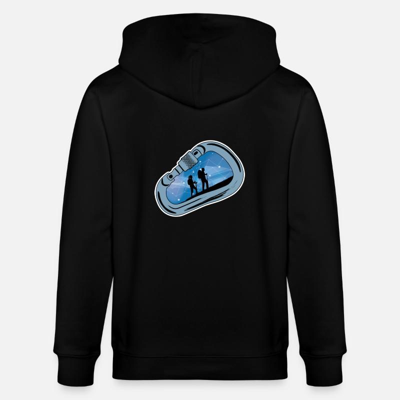 Mousqueton Randonnée - Veste à capuche bio CULTIVATOR Stanley/Stella Unisexe - noir
