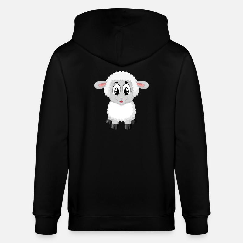 Süßes Schaf! - Stanley/Stella Unisex Bio-Kapuzenjacke CULTIVATOR  - Schwarz