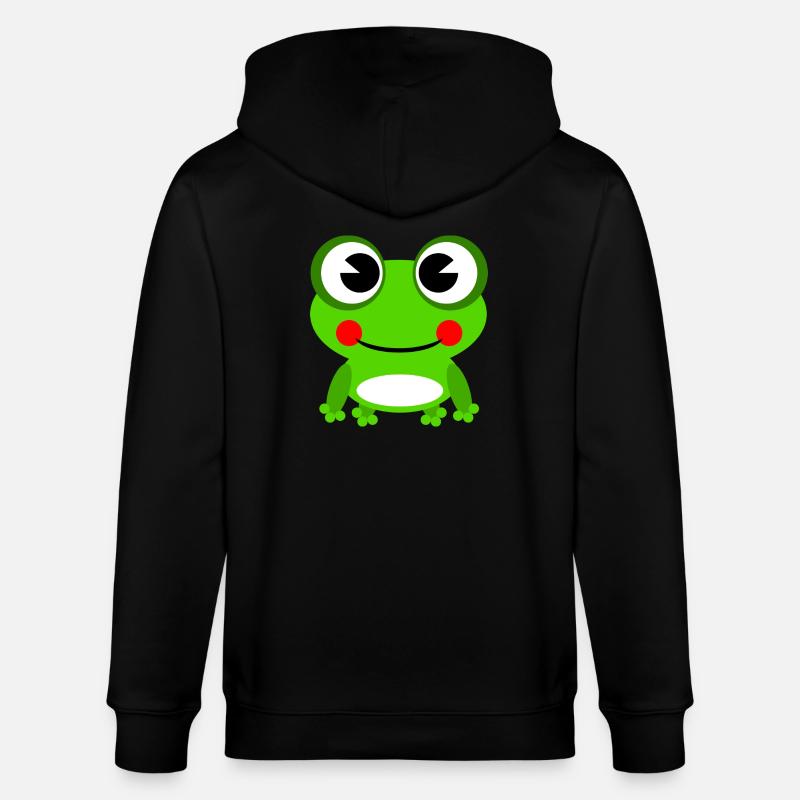 Frosch - Stanley/Stella Unisex Bio-Kapuzenjacke CULTIVATOR  - Schwarz