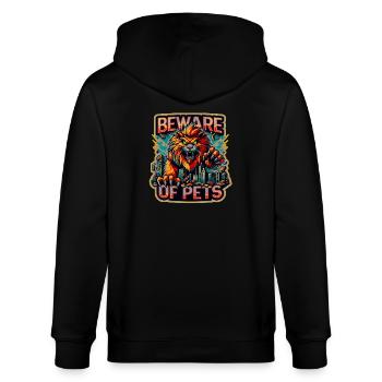 Meerschweinchen Desaster Haustier Horror - Stanley/Stella Unisex Bio-Kapuzenjacke CULTIVATOR  - Schwarz - Hinten - Anna (173cm)