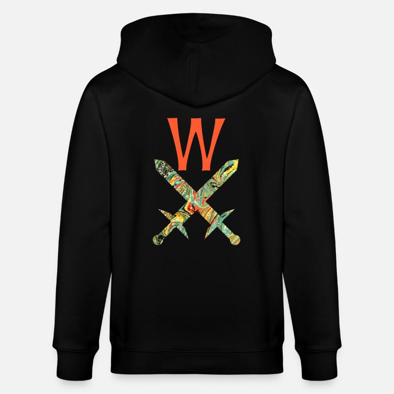 Épées croisées E 200 W - Veste à capuche bio CULTIVATOR Stanley/Stella Unisexe - noir