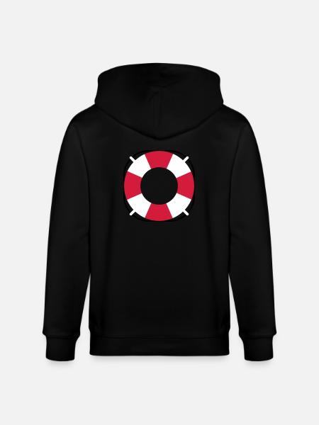 Treetanic lifebuoy - Stanley/Stella CULTIVATOR Unisex Organic Hooded Jacket - black