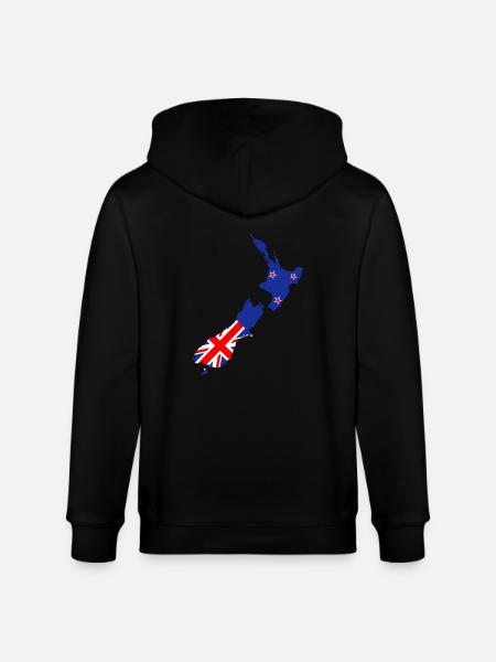 Neuseeland - Stanley/Stella Unisex Bio-Kapuzenjacke CULTIVATOR  - Schwarz