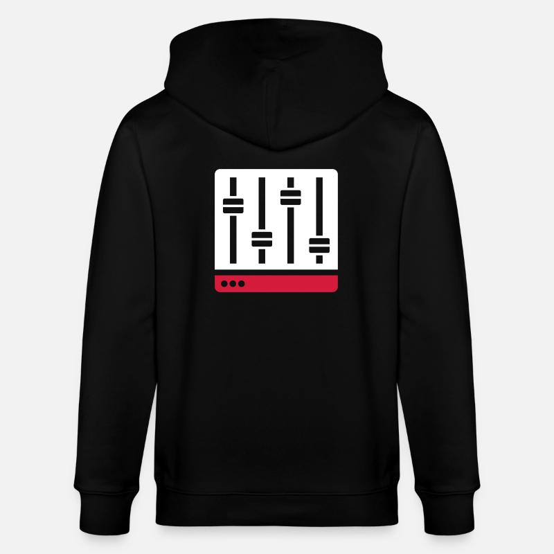 Equalizer Mischpult Geschenk - Stanley/Stella Unisex Bio-Kapuzenjacke CULTIVATOR  - Schwarz