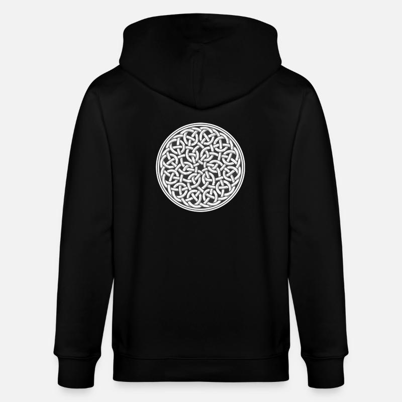noeud celtique - Veste à capuche bio CULTIVATOR Stanley/Stella Unisexe - noir