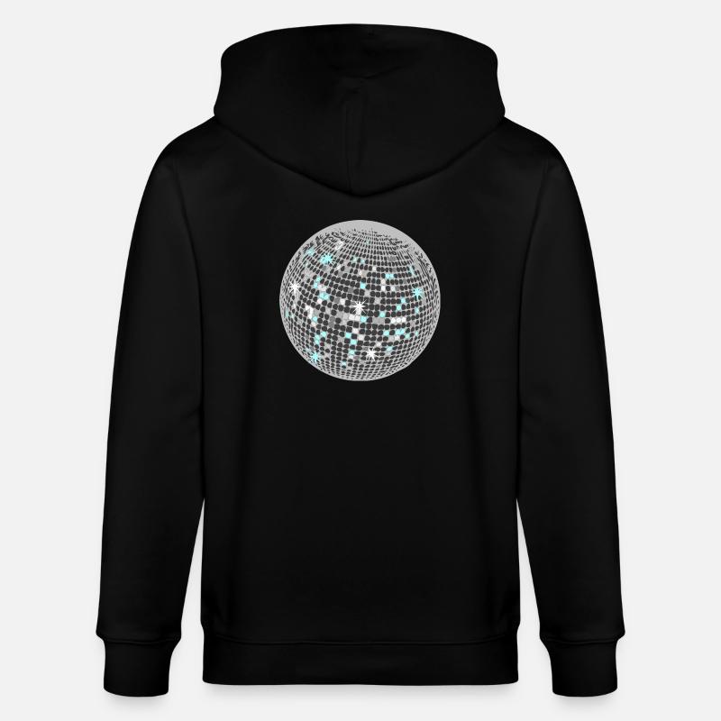 Disco ball - Veste à capuche bio CULTIVATOR Stanley/Stella Unisexe - noir