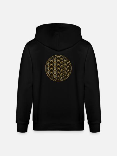 Blume des Lebens - Stanley/Stella Unisex Bio-Kapuzenjacke CULTIVATOR  - Schwarz