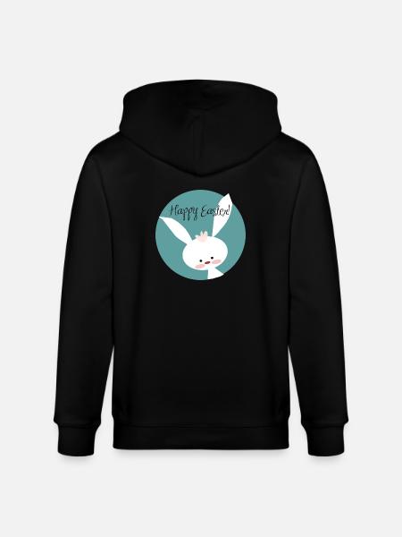 Happy Easter - Stanley/Stella Unisex Bio-Kapuzenjacke CULTIVATOR  - Schwarz