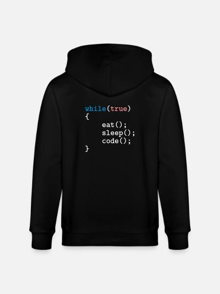 Programmierer, Software, Informatik, Developer - Stanley/Stella Unisex Bio-Kapuzenjacke CULTIVATOR - Schwarz