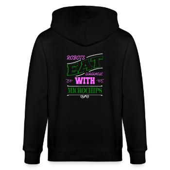 birthday present birthday present idea humor - Stanley/Stella Unisex Bio-Kapuzenjacke CULTIVATOR  - Schwarz - Hinten - Anna (173cm)