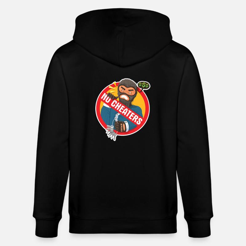 Schummeln wird nicht geduldet - Stanley/Stella Unisex Bio-Kapuzenjacke CULTIVATOR - Schwarz