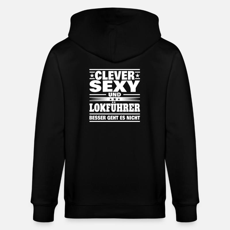Clever Lokführer - Stanley/Stella Unisex Bio-Kapuzenjacke CULTIVATOR  - Schwarz