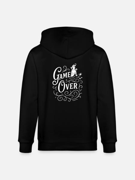 Wedding Game Over Funny - Stanley/Stella CULTIVATOR Unisex Organic Hooded Jacket - black