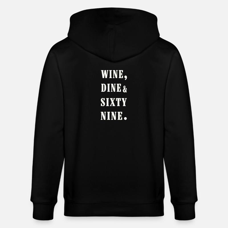 wine, dine and 69 - Veste à capuche bio CULTIVATOR Stanley/Stella Unisexe - noir