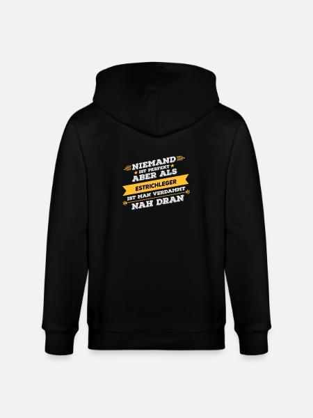 Estrichleger Beruf Geschenk - Stanley/Stella Unisex Bio-Kapuzenjacke CULTIVATOR  - Schwarz
