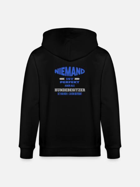 Hundebesitzer - Stanley/Stella Unisex Bio-Kapuzenjacke CULTIVATOR - Schwarz