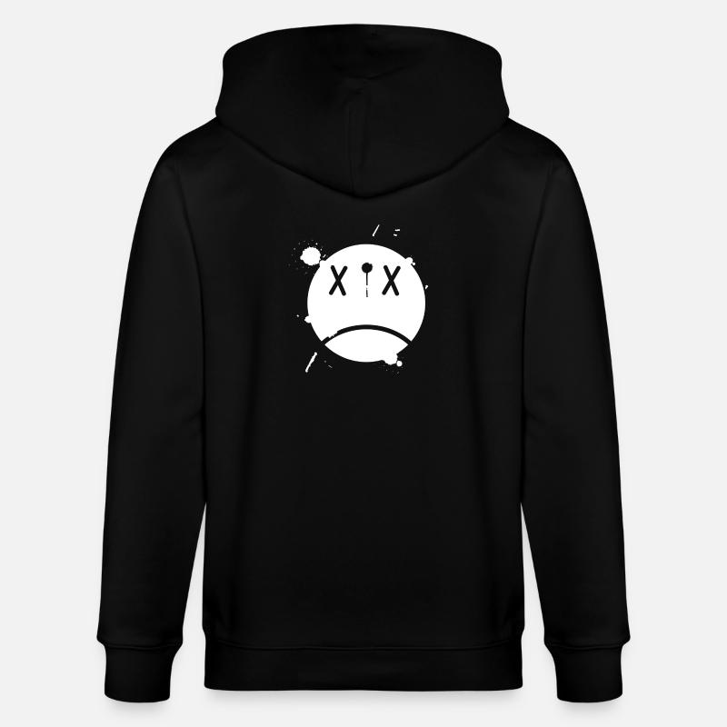 Smiley 01 - Veste à capuche bio CULTIVATOR Stanley/Stella Unisexe - noir