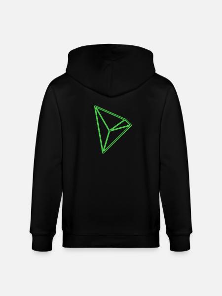 Tron TRX Tronix Coin kryptovaluta Blockchhain - Ekologisk luvjacka CULTIVATOR unisex från Stanley/Stella - svart