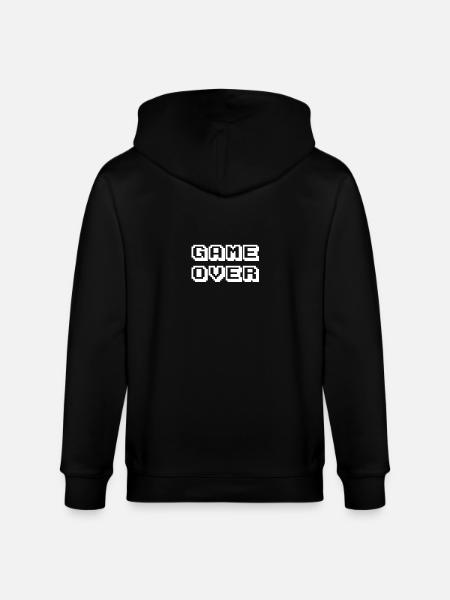 Arcade Game Over white - Stanley/Stella CULTIVATOR  Unisex Organic Hooded Jacket - black