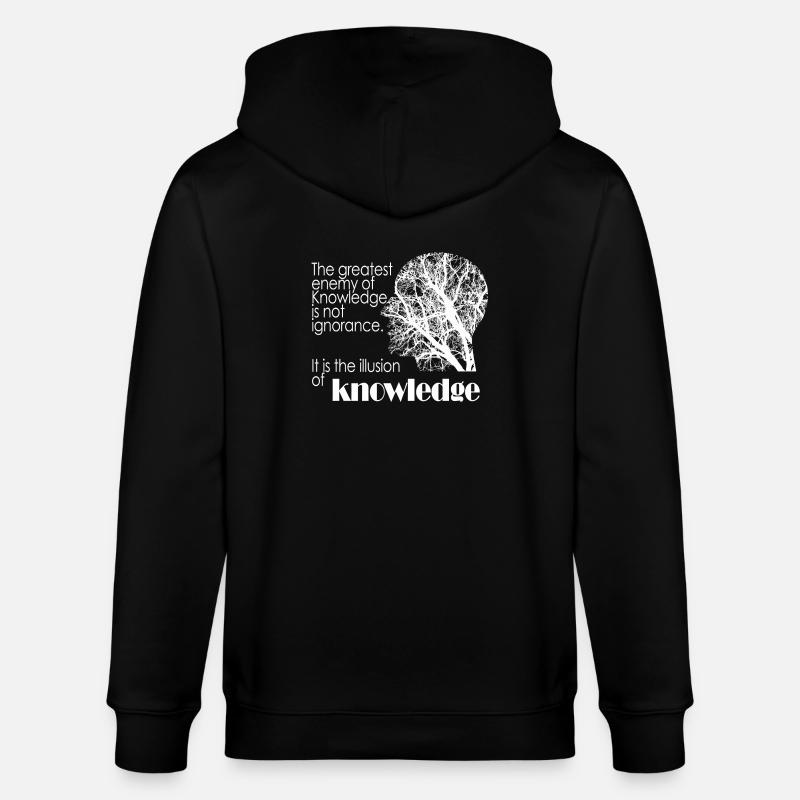 Ennemi de la connaissance - Veste à capuche bio CULTIVATOR Stanley/Stella Unisexe - noir