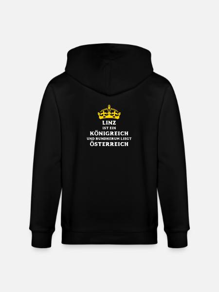 LINZ - Stanley/Stella Unisex Bio-Kapuzenjacke CULTIVATOR  - Schwarz