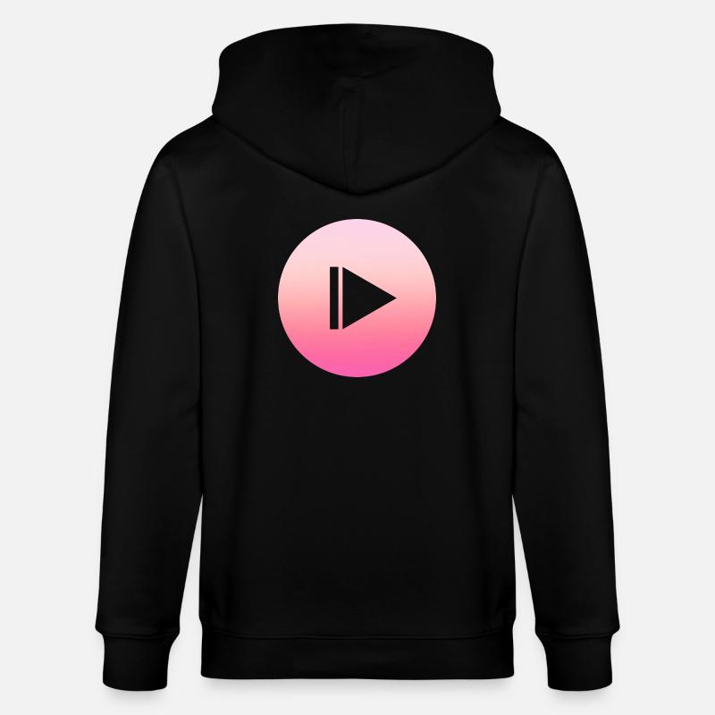 Design rose simple et simple - Veste à capuche bio CULTIVATOR Stanley/Stella Unisexe - noir