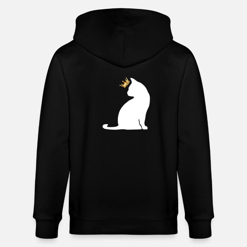 Krone Katze - Stanley/Stella Unisex Bio-Kapuzenjacke CULTIVATOR  - Schwarz