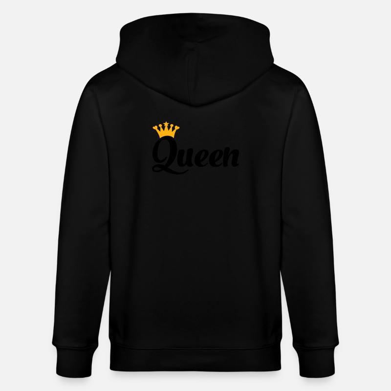 queen - Stanley/Stella Unisex Bio-Kapuzenjacke CULTIVATOR  - Schwarz