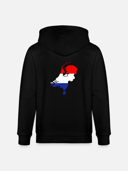 Pays-Bas - Veste à capuche bio CULTIVATOR Stanley/Stella Unisexe - noir