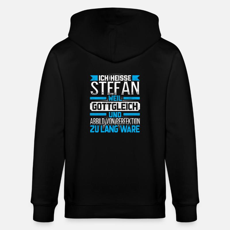 STEFAN - Gottgleich - Stanley/Stella Unisex Bio-Kapuzenjacke CULTIVATOR  - Schwarz
