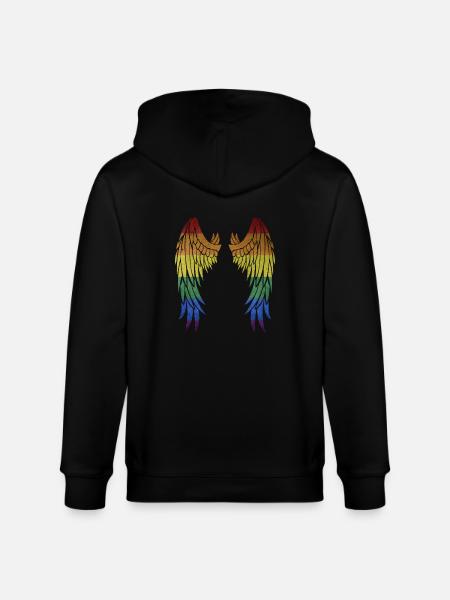 Gay Wings LGBT - Stanley/Stella Uniseks bio-ziphoodie CULTIVATOR  - zwart