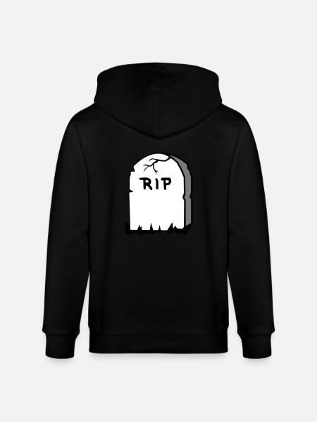Gravestone - Stanley/Stella CULTIVATOR  Unisex Organic Hooded Jacket - black
