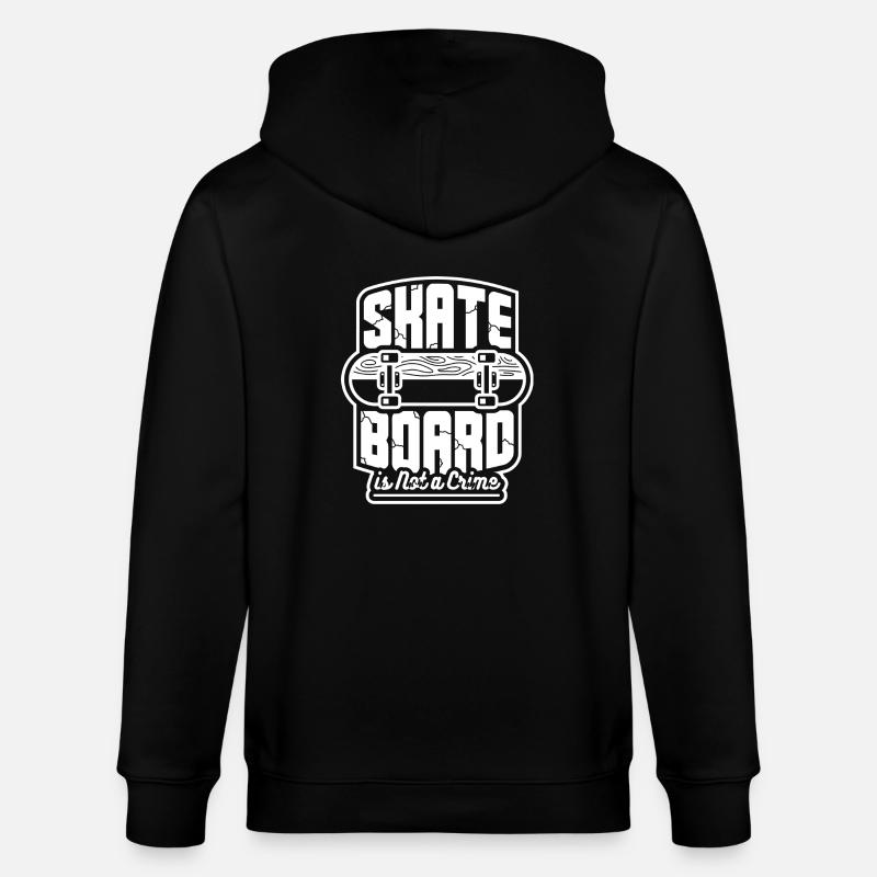 Skateboard - Skaterdesign - Geschenkidee - Stanley/Stella Unisex Bio-Kapuzenjacke CULTIVATOR - Schwarz