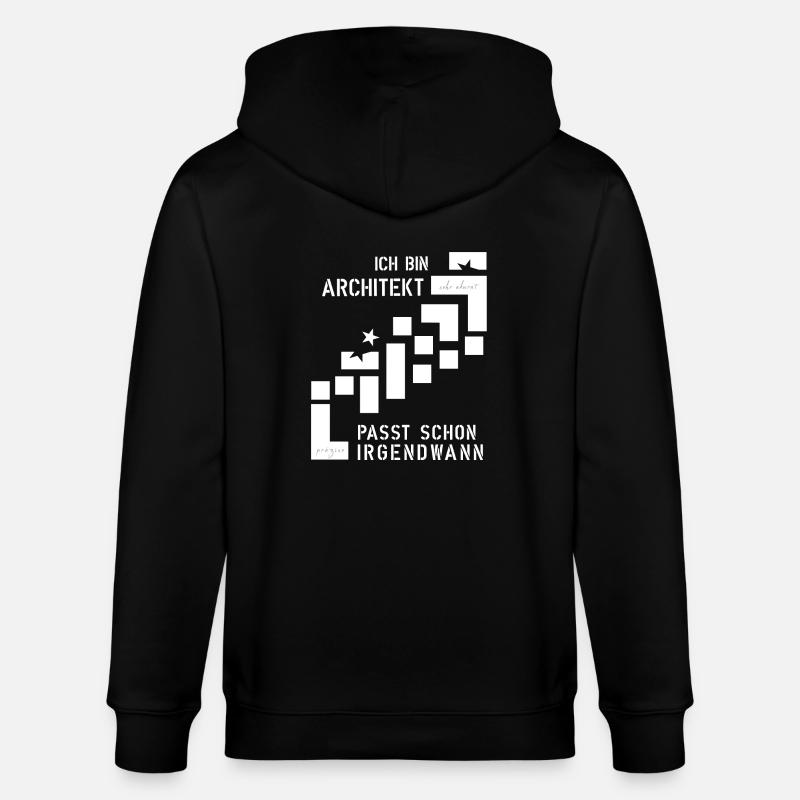 Architekt - Stanley/Stella Unisex Bio-Kapuzenjacke CULTIVATOR  - Schwarz