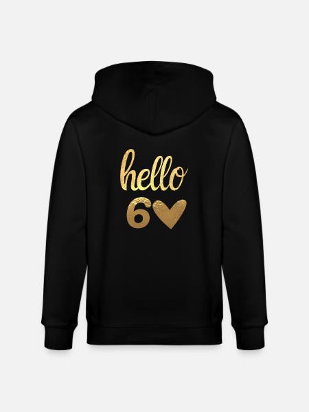 Hello 60 doré - Veste à capuche bio CULTIVATOR Stanley/Stella Unisexe - noir