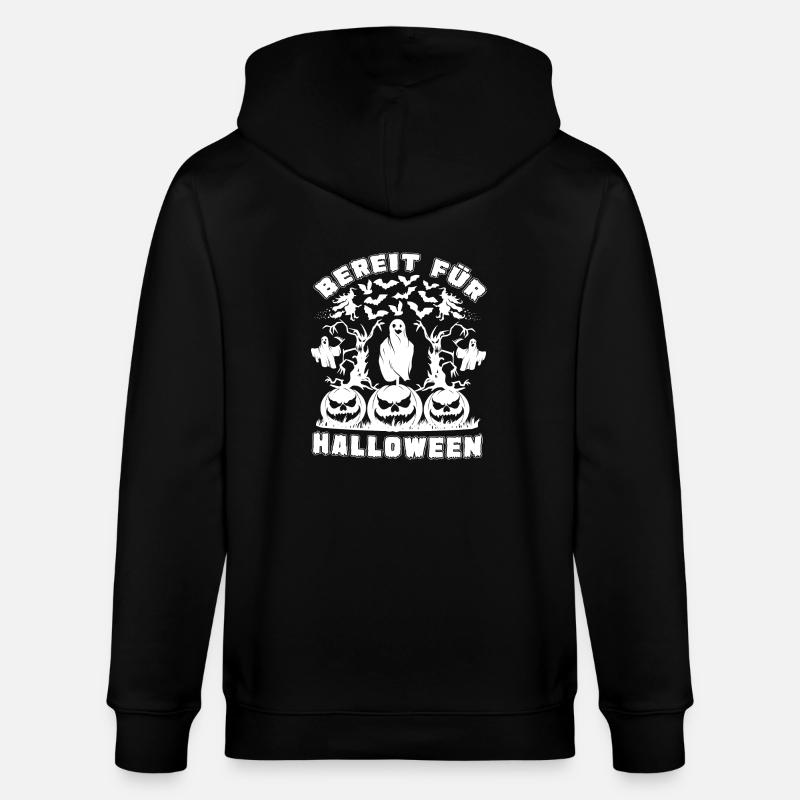 Halloween2 - Stanley/Stella Unisex Bio-Kapuzenjacke CULTIVATOR  - Schwarz