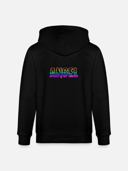 angel rs regenbogen - Stanley/Stella Unisex Bio-Kapuzenjacke CULTIVATOR - Schwarz