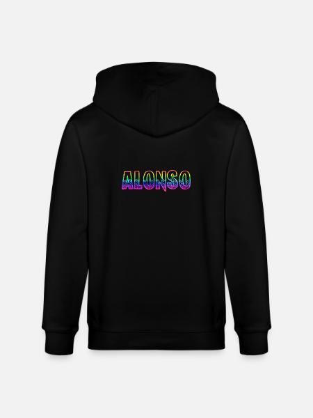 Alonso RS Rainbow - Stanley/Stella CULTIVATOR  Unisex Organic Hooded Jacket - black