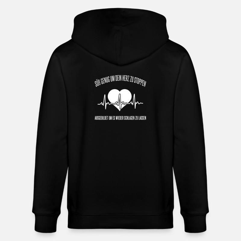 Krankenschwester - Stanley/Stella Unisex Bio-Kapuzenjacke CULTIVATOR  - Schwarz