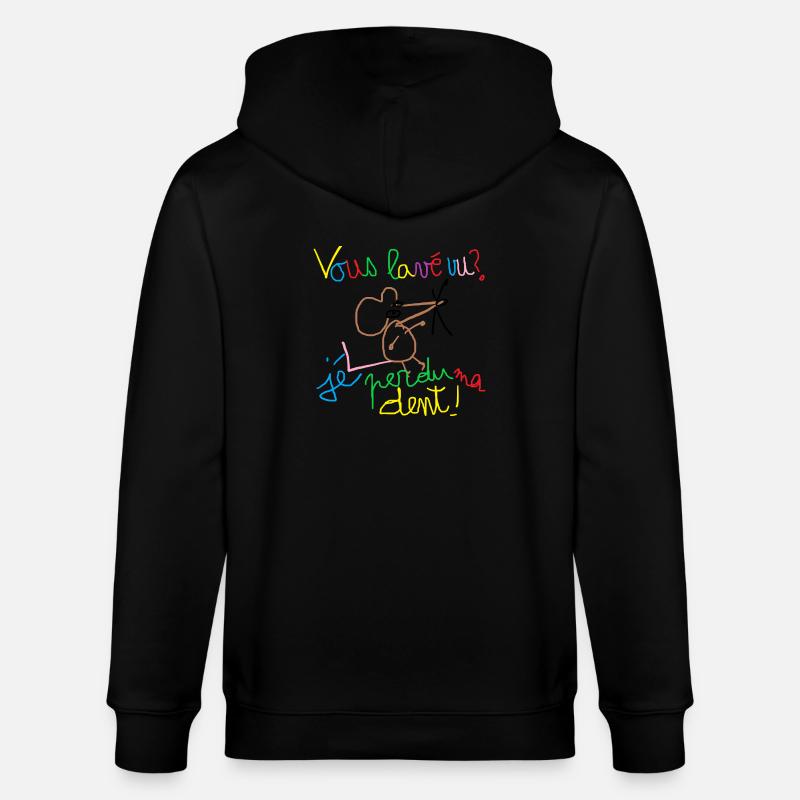 Vous lavé vu ? - Veste à capuche bio CULTIVATOR Stanley/Stella Unisexe - noir