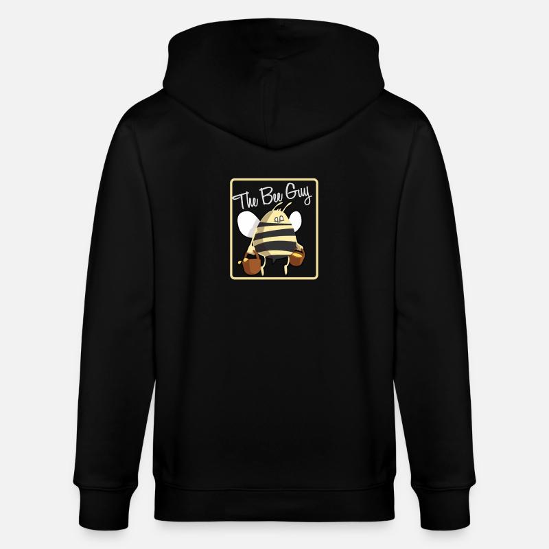 the bee guy - Stanley/Stella Unisex Bio-Kapuzenjacke CULTIVATOR  - Schwarz