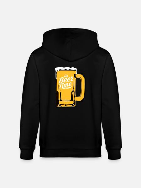 Beer design - Stanley/Stella CULTIVATOR Unisex Organic Hooded Jacket - black