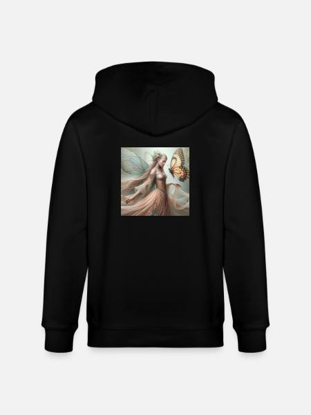 Fée Papillon. - Veste à capuche bio CULTIVATOR Stanley/Stella Unisexe - noir